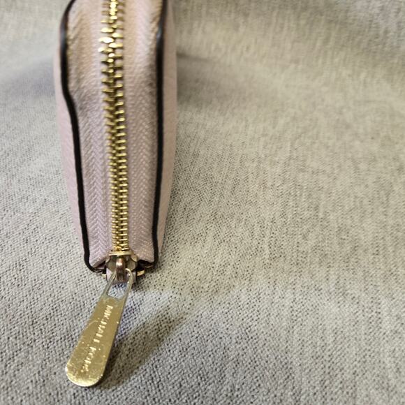 Michael Kors Jet Set Travel Continental Leather Wallet - Soft Pink 8" X 4" - Picture 6 of 16